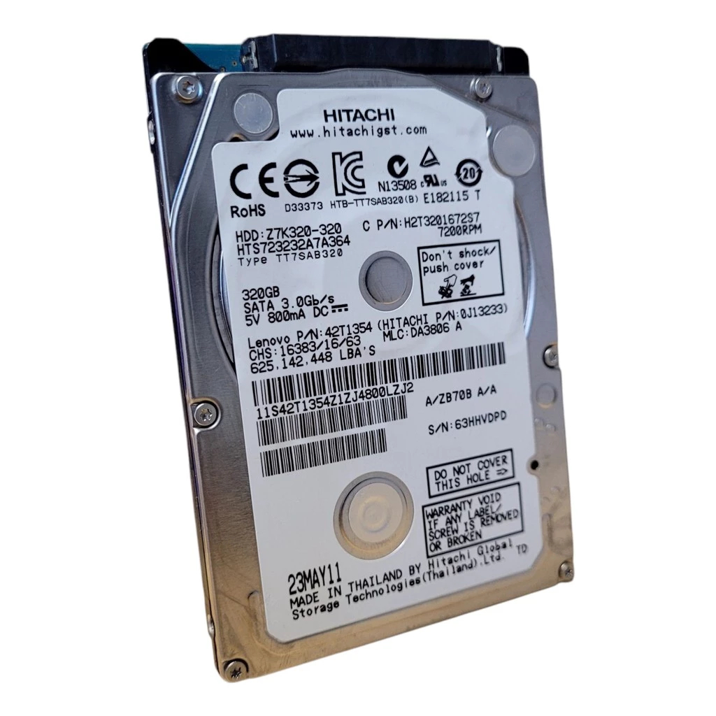 Hd 320gb Notebook Hitachi Hts723232a7a364 - 320gb 7200rpm 2.5 Sata 7mm Para Notebook/ Video Game / PS3/PS4/DVR