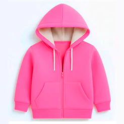 Blusa de Moletom Infantil com Capuz Forrado Peluciado Quentinho Inverno Unissex Confortável 2 ao 14 kids premium