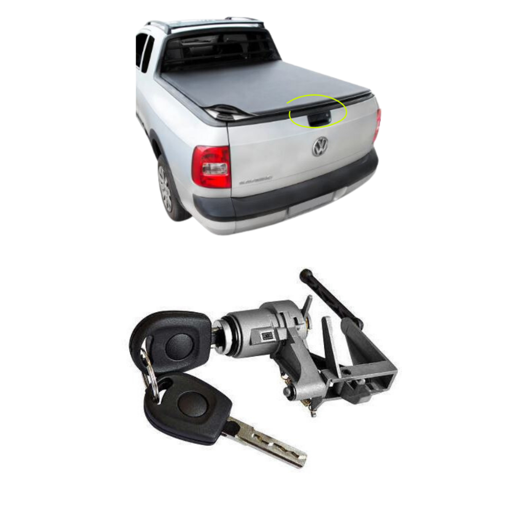 Cilindro da Maçaneta externa Tampa Caçamba Com Chaves Volkswagen  Saveiro G5 G6 de 2009 a 2019 em Oferta na Shopee