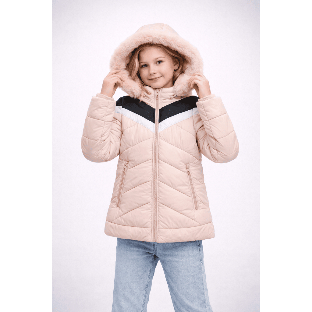 Jaqueta Infantil Feminina Puffer Inverno com Capuz Peluciado Quentinha Frio Inverno em Oferta na Shopee