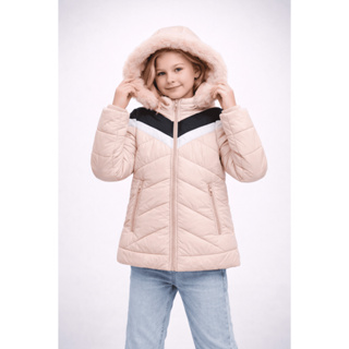 Jaqueta Infantil Feminina Puffer Inverno com Capuz Peluciado Quentinha Frio Inverno em Oferta na Shopee