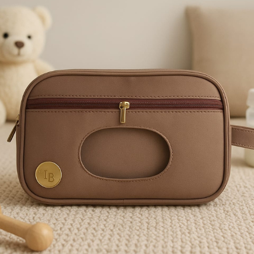 Imagem Necessaire elegante porta lenço umedecido, pomada e fraldas portátil e impermeável