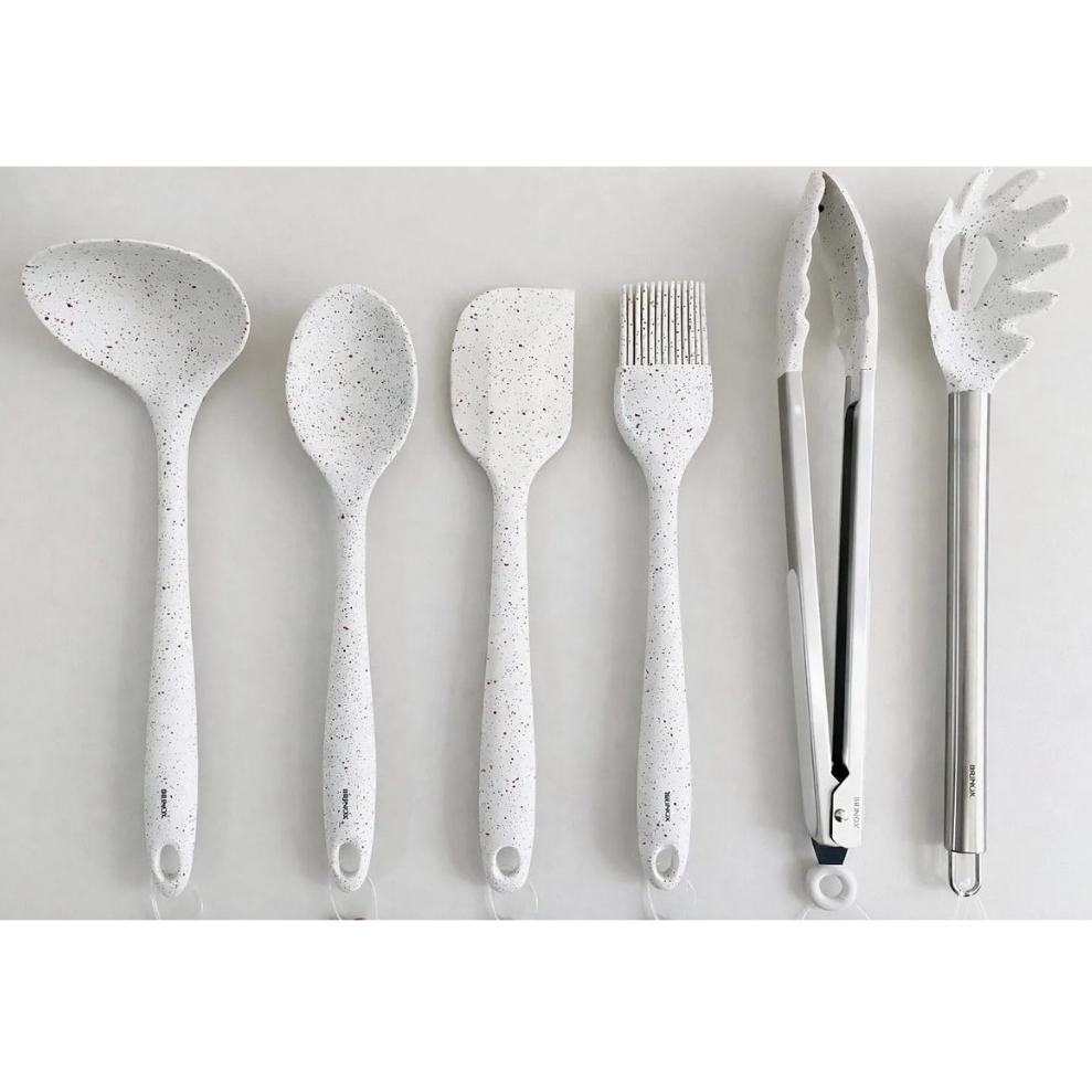 Kit de Utensilios de cozinha em silicone Brinox Vanilla 6pçs