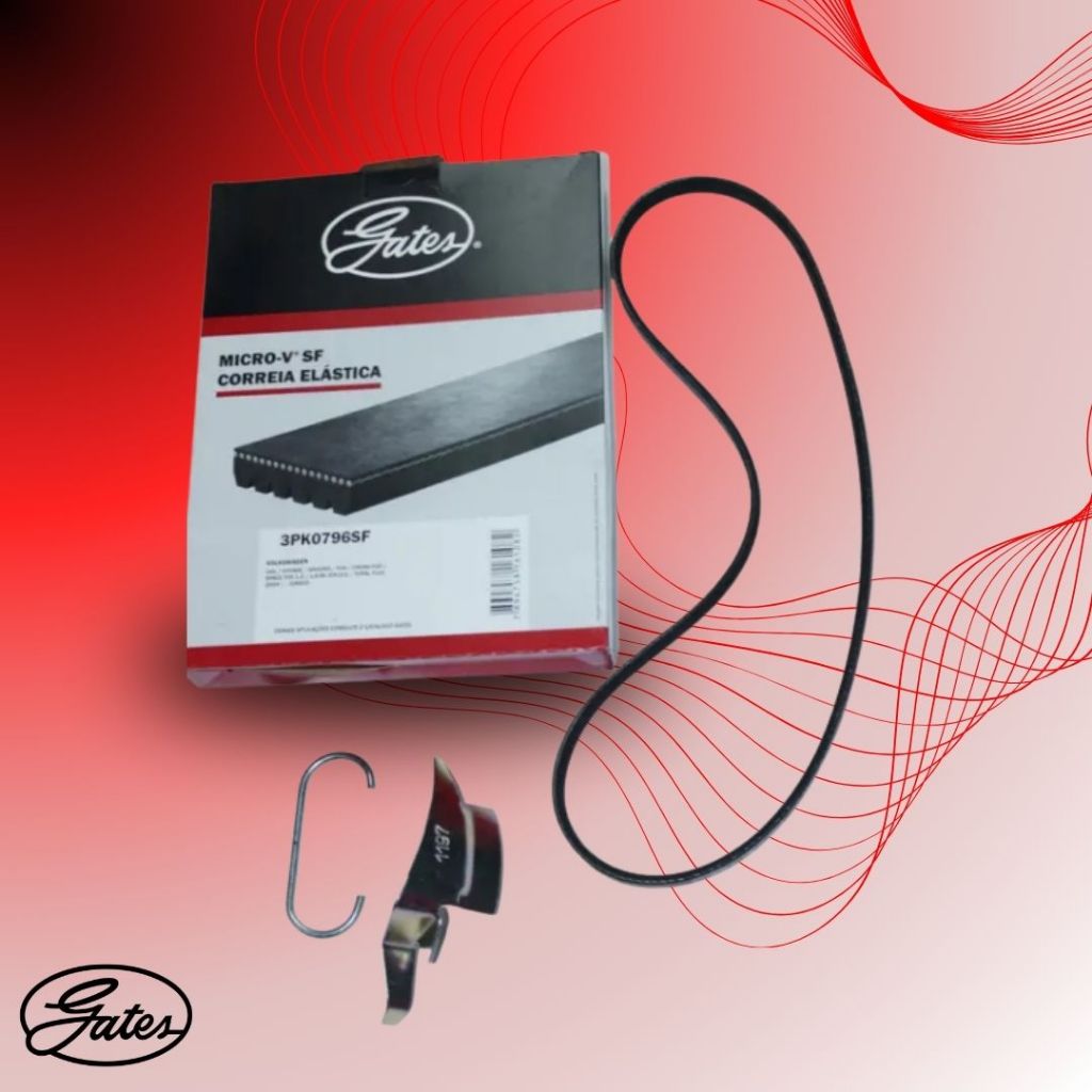 CORREIA POLY V 3PK796CF GATES - CROSSFOX/FOX/GOL/POLO/SAVEIRO/SPACEFOX/VOYAGE