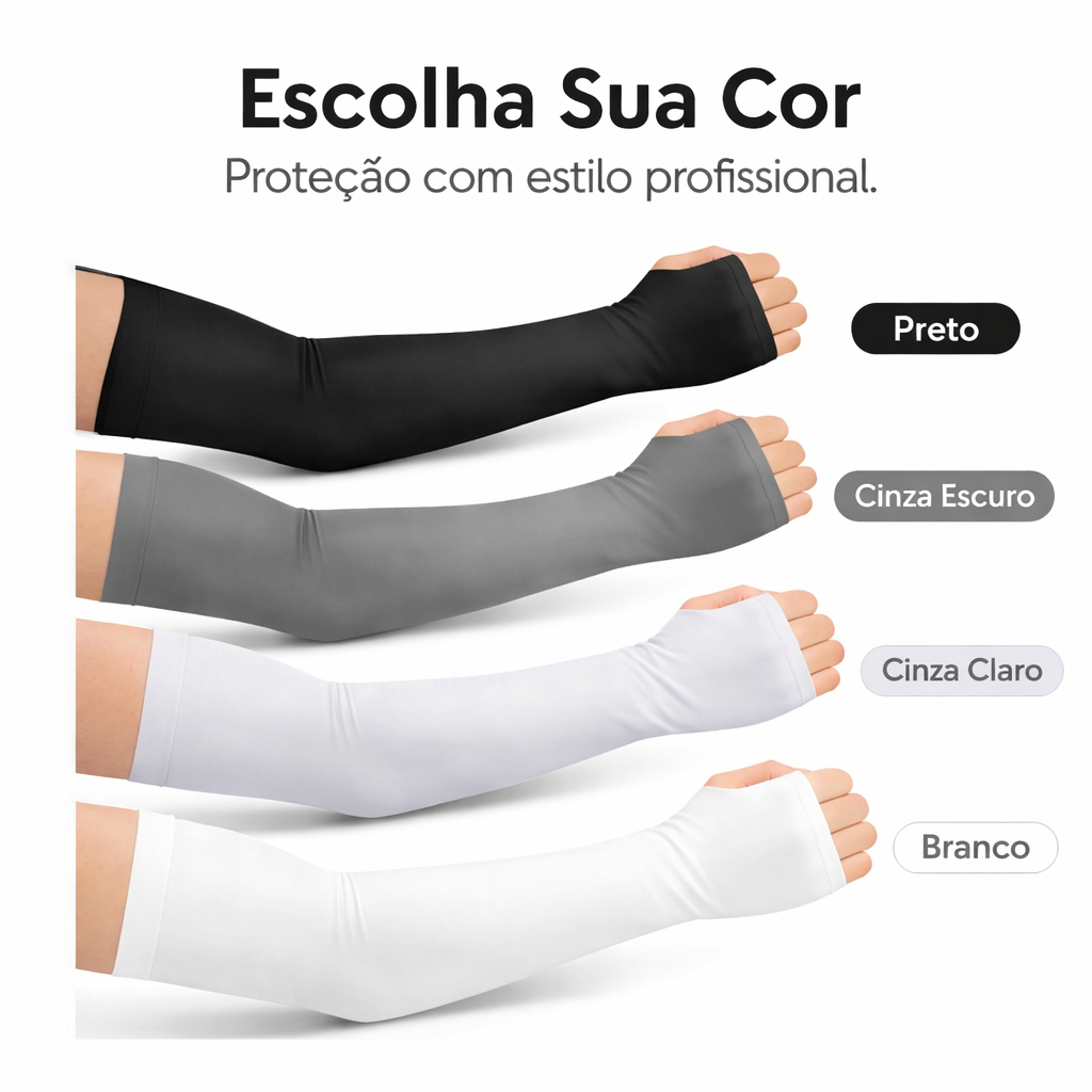 Manguito Dedo Proteção Uv Esporte Motoqueiro Ciclismo