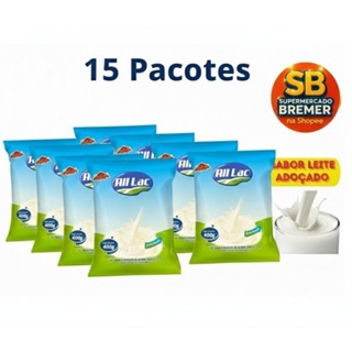 15 Pacotes Composto Lácteo Preparo Lácteo Sabor Leite em Pó Integral. Adoçado em Oferta na Shopee
