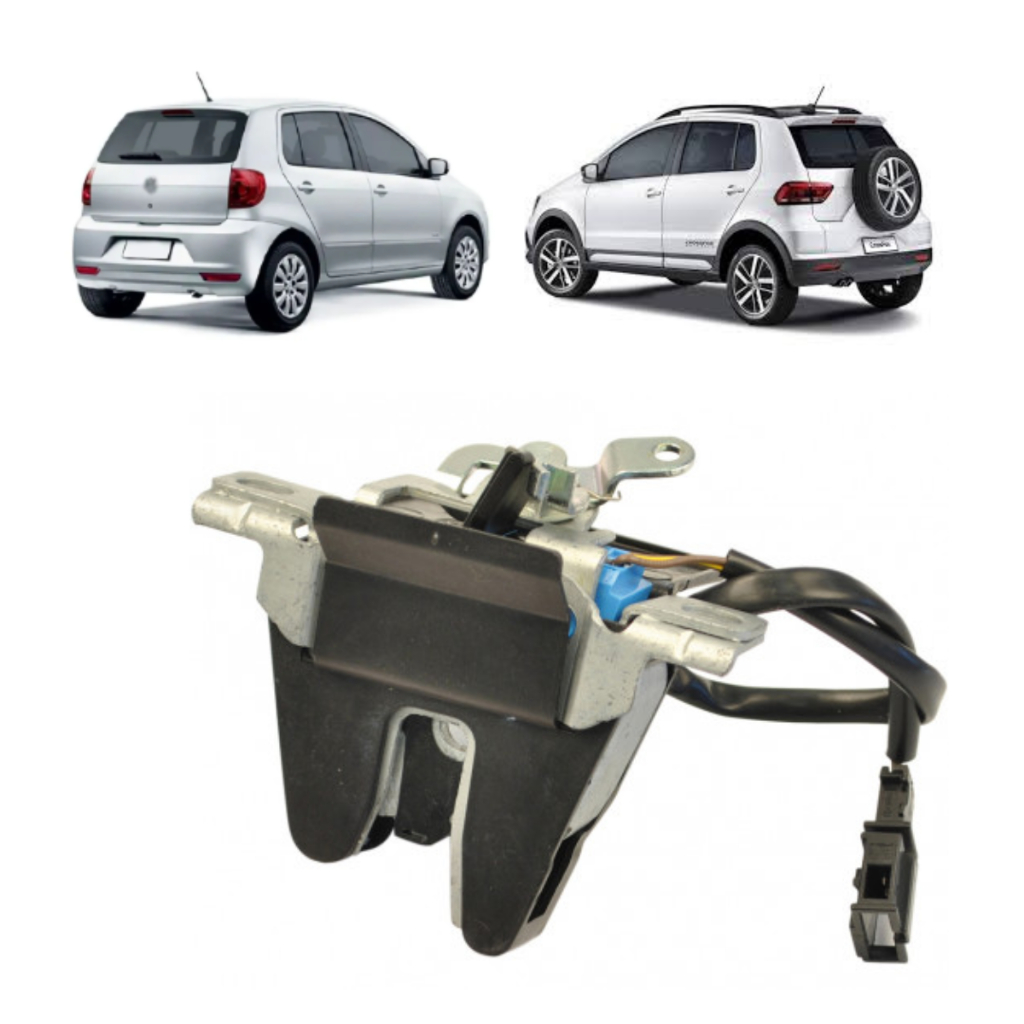 Fechadura Elétrica Tranca Tampa Traseira Malas Com Micro Switch Fox após 2009 e CrossFox 2009 a 2014 em Oferta na Shopee