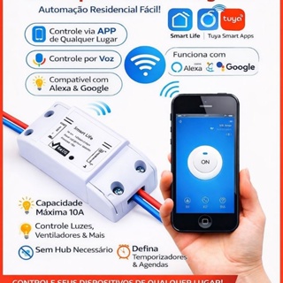Kit 2 Interruptor Inteligente Wi-fi Basic Automação Casa Alexa Google em Oferta na Shopee