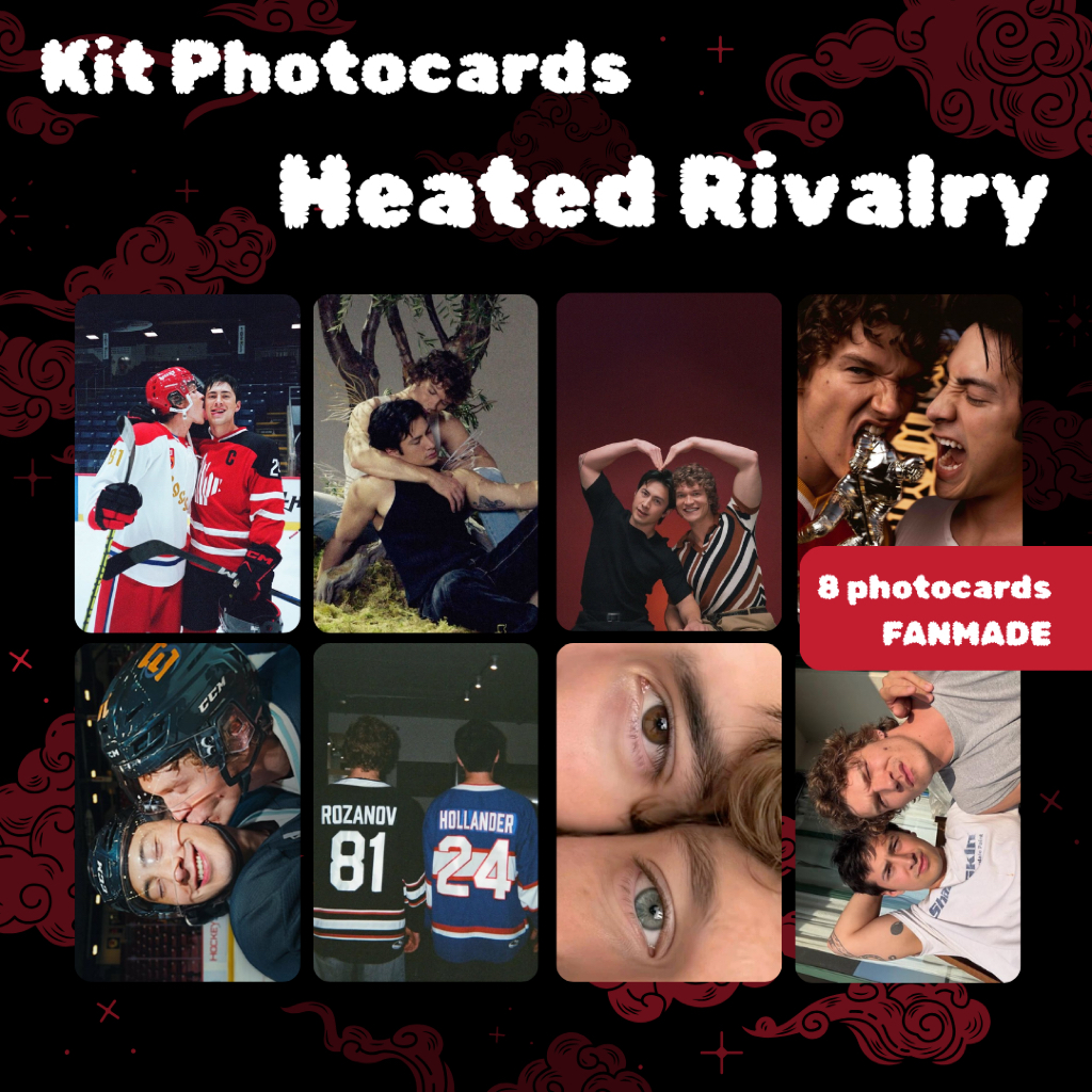 Heated Rivalry Photocards Hollanov Connor Storrie Hudson Williams Série Hockey Rivalidade Ardente Fanmade