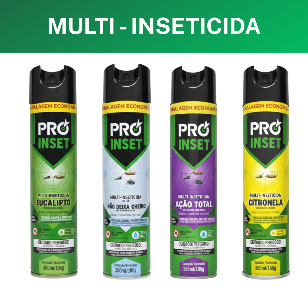 Multi Inseticida Spray 350ml - Pro Inset. em Oferta na Shopee