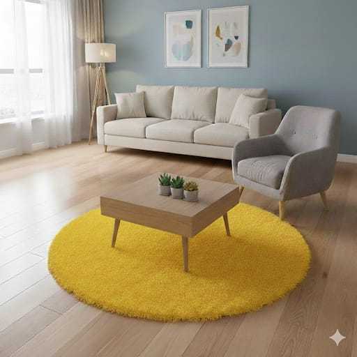 Tapete Redondo 1Metro  Peludo Sala Quarto em Oferta na Shopee