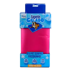 Tapete Gelado Refrescante para Cães Rosa The Pets Brasil Grande