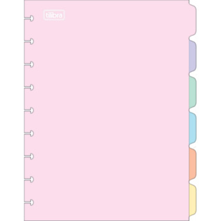Divisórias Tilidisco Colegial - Kit c/ 6 - 9 Furos - Tilibra em Oferta na Shopee