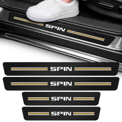 Kit Soleira Vinil Adesivo Proteção Spin 4 Portas Carro