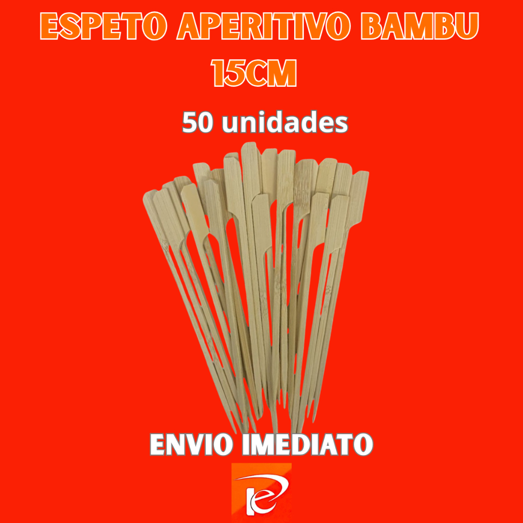 50 Espeto Aperitivo Bambu 15cm Golf Palito Eventos Buffet Palitinho Finger Food