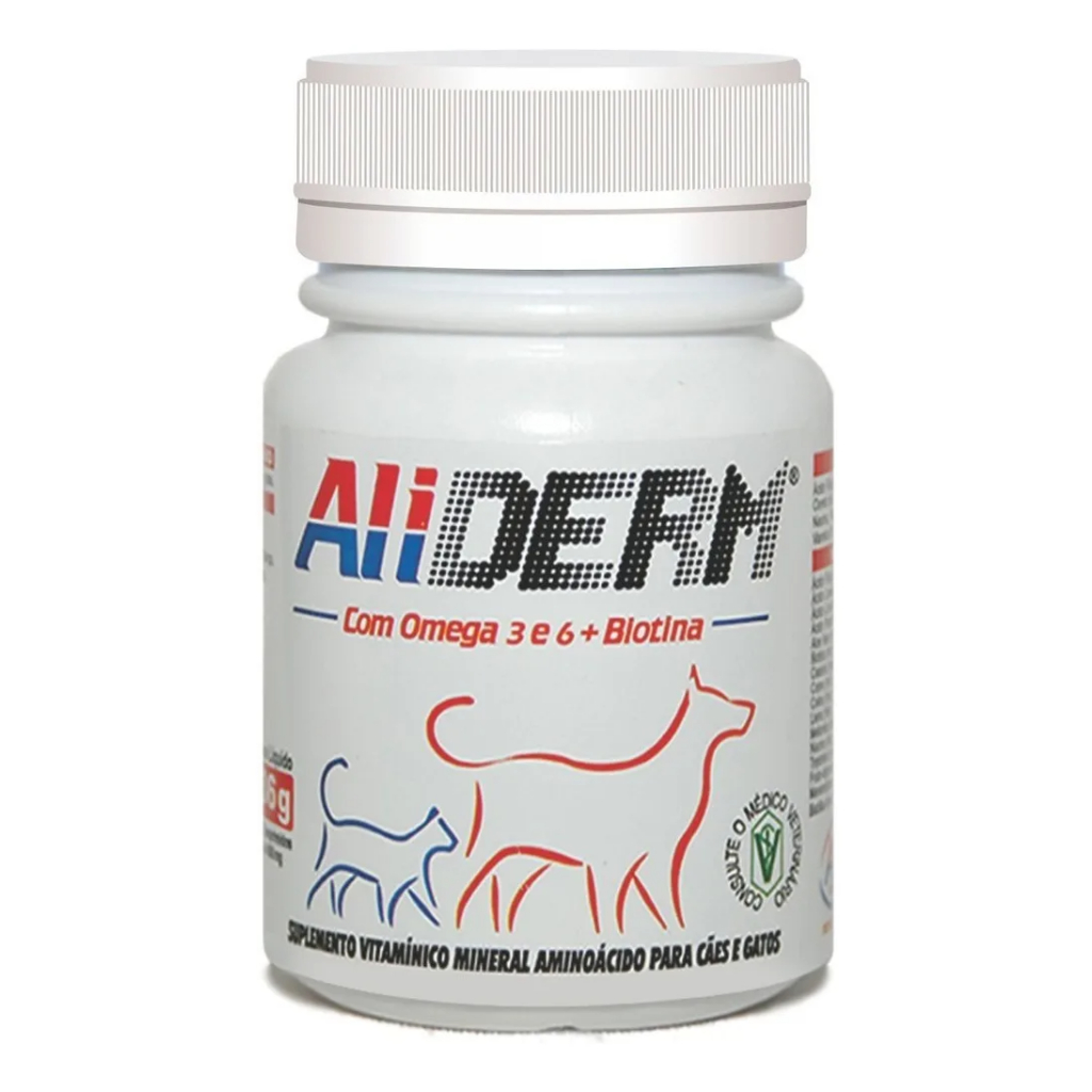 Aliderm 60 Comprimido (pele E Pelo/biotina E Omega 3 E 6)