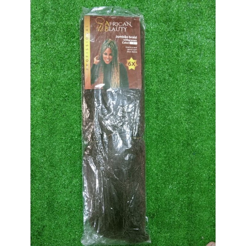 Jumbo African Beauty Cor 8 Castanho Claro 400g - Fibra Kanekalon para Tranças