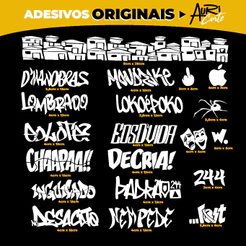 KIT Aadesivos Para Fechar Quadro Bike Originais Favelinha Aranha 244 Chapaa! Alta Durabilidade