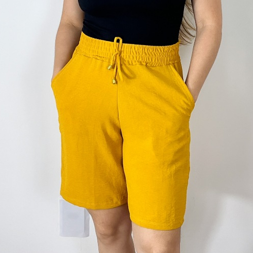 Bermuda Duna Feminina com Bolso | Conforto e Estilo para o Dia a Dia em Oferta na Shopee