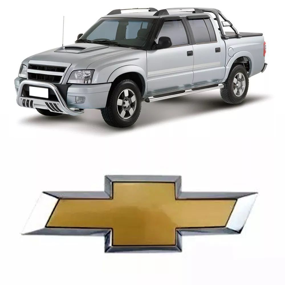 S10 Emblema Da Grade Dianteira 2009 2010 2011 Dourado