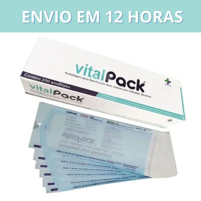 200 Envelopes Para Esterilização 90x230mm Auto Selante AutoClave em Oferta na Shopee