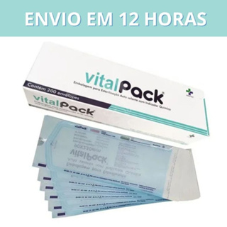 200 Envelopes Para Esterilização 90x230mm Auto Selante AutoClave em Oferta na Shopee