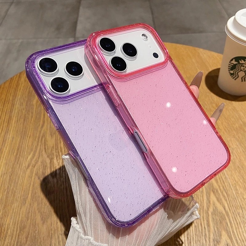 Capinha Capa Para IPhone 17 17 Air 17 Pro Max Brilho Cristal Brilhosa Glitter Case Peli Came Sup Pro