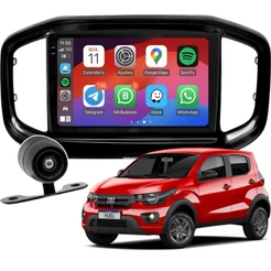 Central Multimídia 9" Uppertech MP5 CarPlay Sem Fio Bluetooth Câmera Ré Moldura Mobi 2026