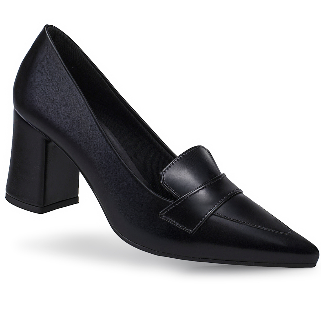 Scarpin Feminino Sapato Salto Bico Fino Elegante Confortavel 3041 em Oferta na Shopee