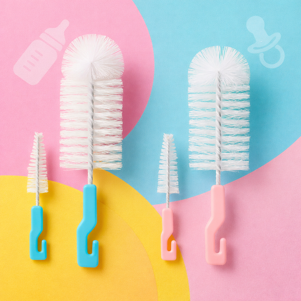 Kit Escova Mamadeira, Bicos e Garrafas Infantil Completa em Oferta na Shopee