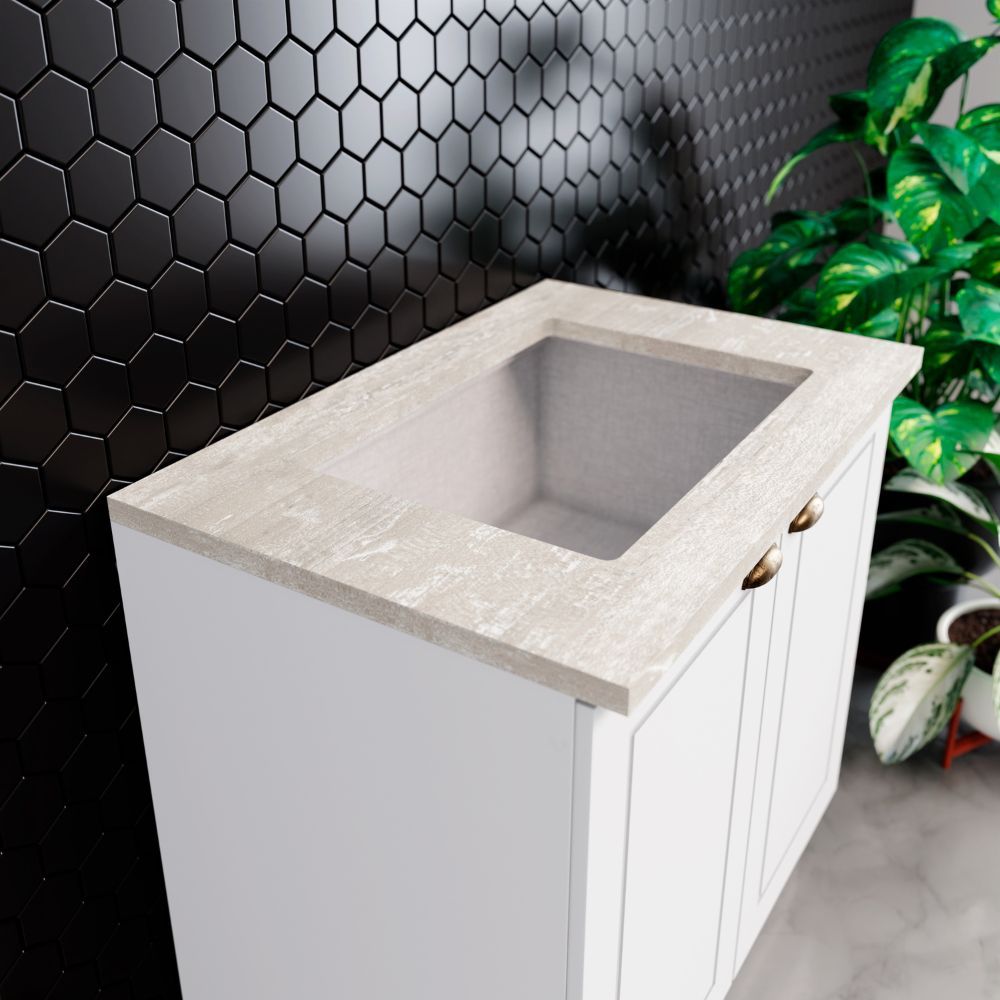 Tampo para Balcão 80cm Cooktop Americana Estrutura em MDF 15mm Henn