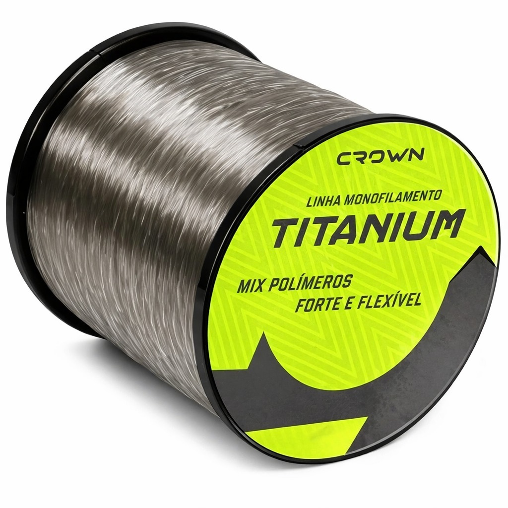 Linha Pesca Titanium Crown Carretel 500m - Pesqueiro