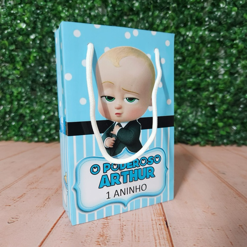 Sacolinha Surpresa Personalizada Lembrancinha de Aniversário O Poderoso Chefinho Festa Infantil