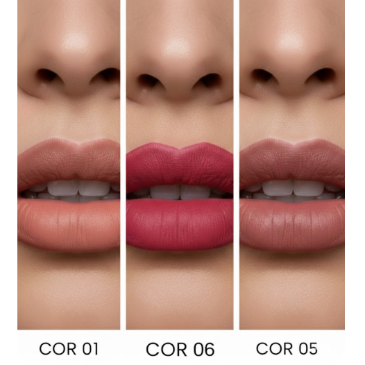 Baton Efeito Matte Soft Alta Pigmentação Duração Compacto Pink 21