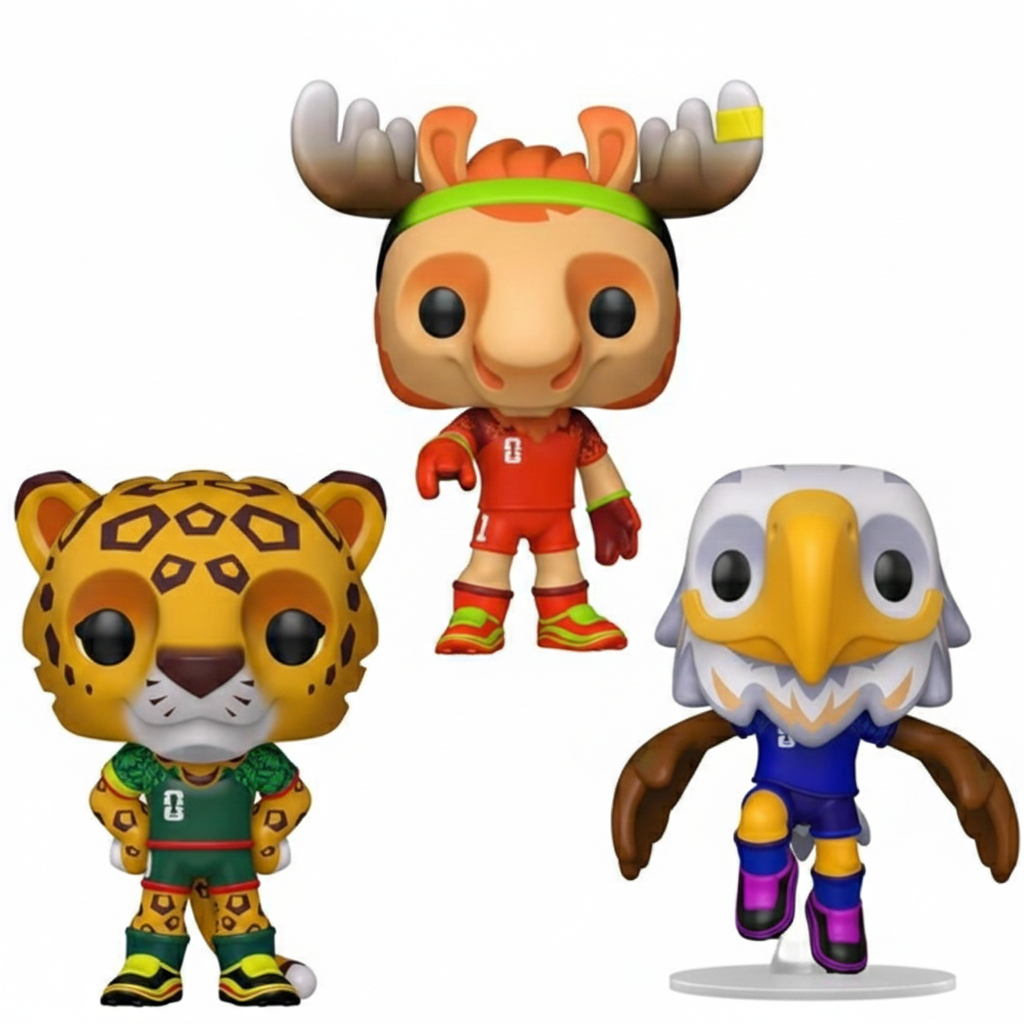 Boneco Colecionáveis Mascotes Copa do Mundo - Onça Alce Águia