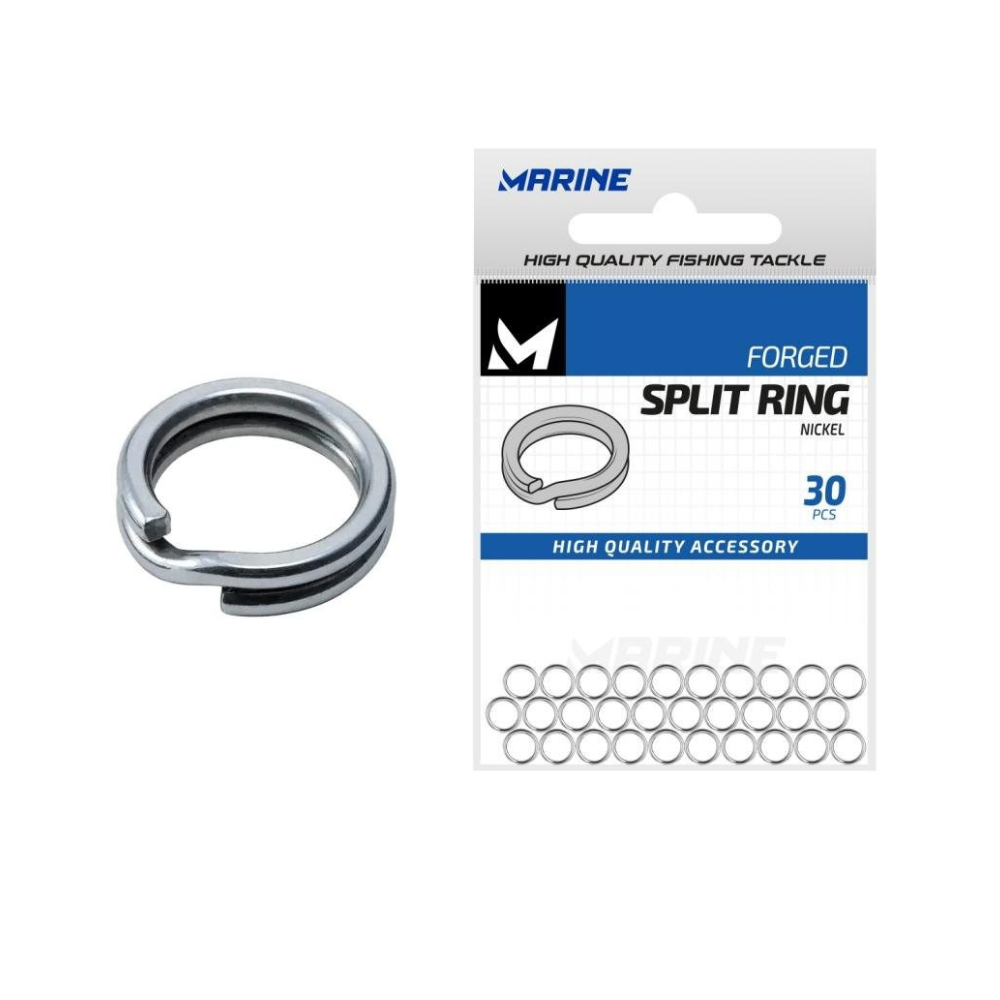 Split Ring Para Pesca  Nickel C/ 30 Peças Marine Sports