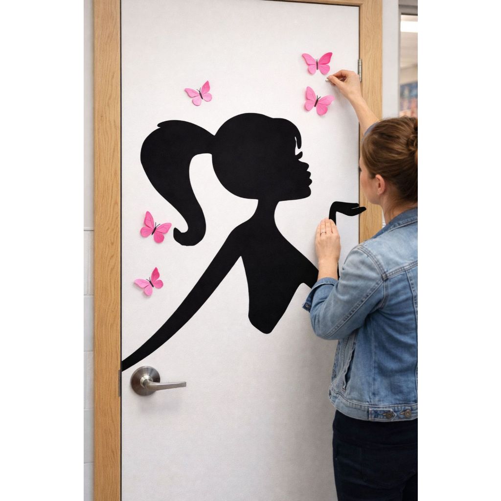 ADESIVO GRANDE DECORATIVO DIA DA MULHER COR PRETO em Oferta na Shopee