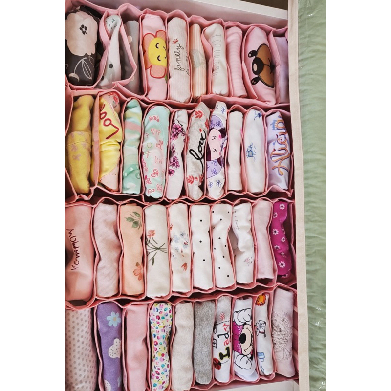 Kit 5 Colmeias Organizadoras Rosa Transparentes P Gavetas