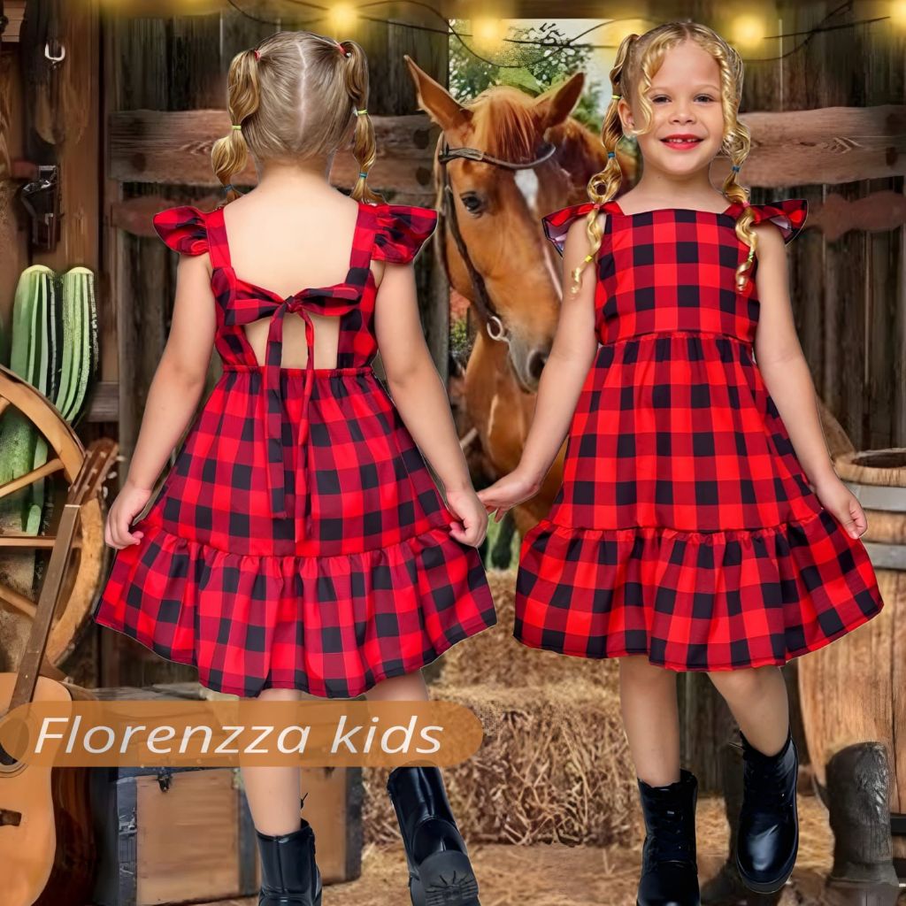 Vestido Infantil Xadrez Vermelho   03 ao 10 anos  FESTAS JUNINA QUADRILHA ARRAIAL em Oferta na Shopee