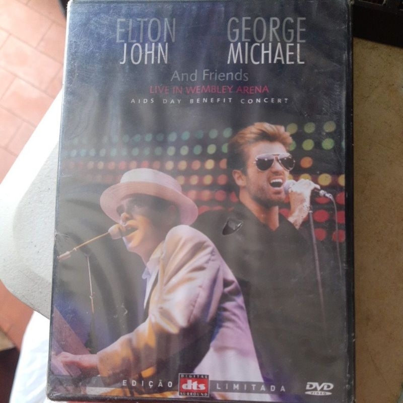 dvd Elton John e George Michael and friend live in Wembley arena