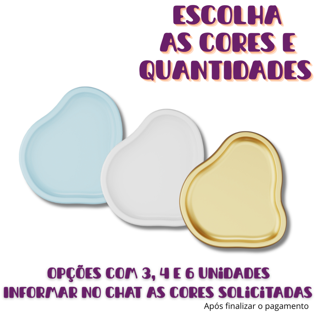 Kit Bandejas Orgânicas MOD. 2 – Opções com 3, 4 Unidades | Cores e Tamanhos Personalizados