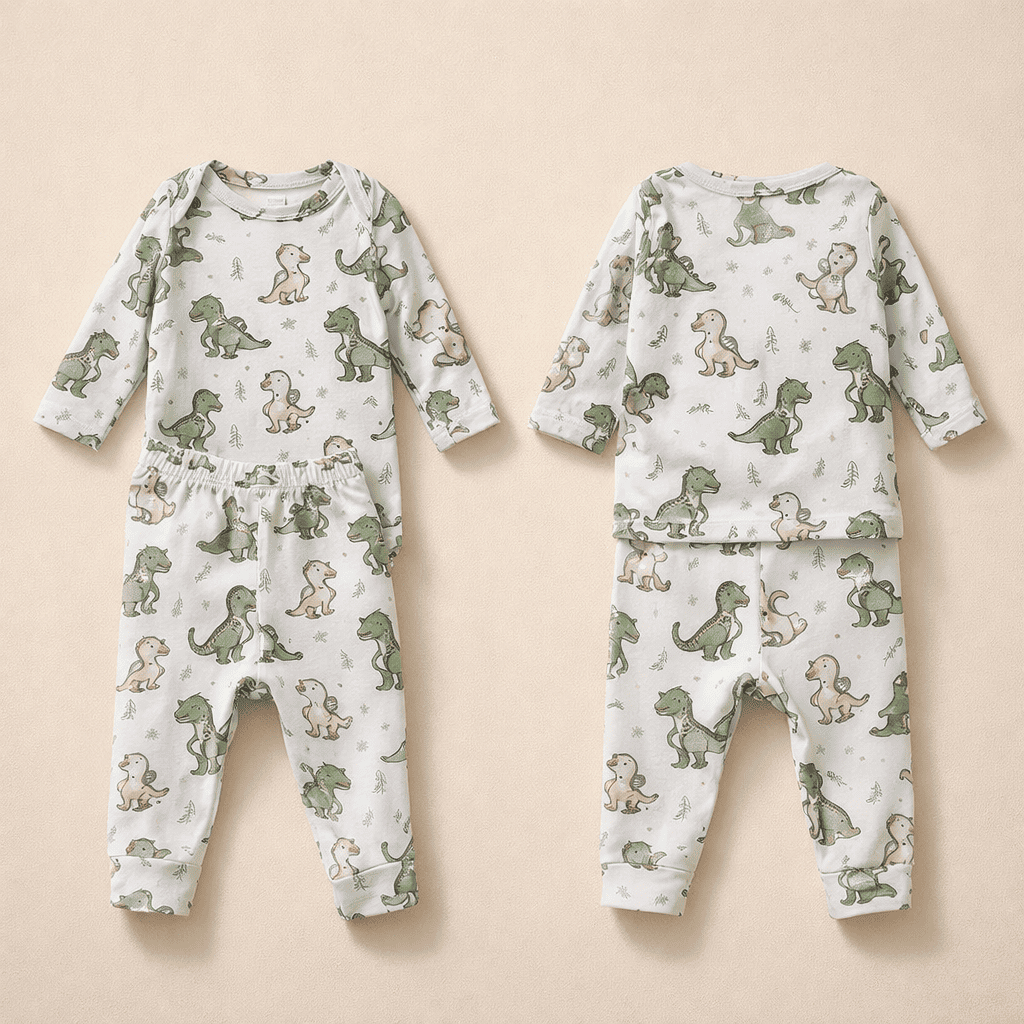 Conjunto Body Térmico Bebê Manga Longa Inverno Body e Calça Infantil