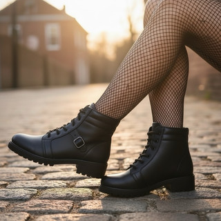 Bota Feminina Virginia Cano Baixo Coturno Tratorado Confortável – Lançamento Moda Outono Inverno 2025