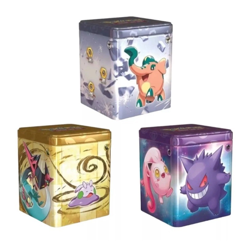 Pokémon TCG Stacking Tins 2024 Inglês - Galapagos em Oferta na Shopee