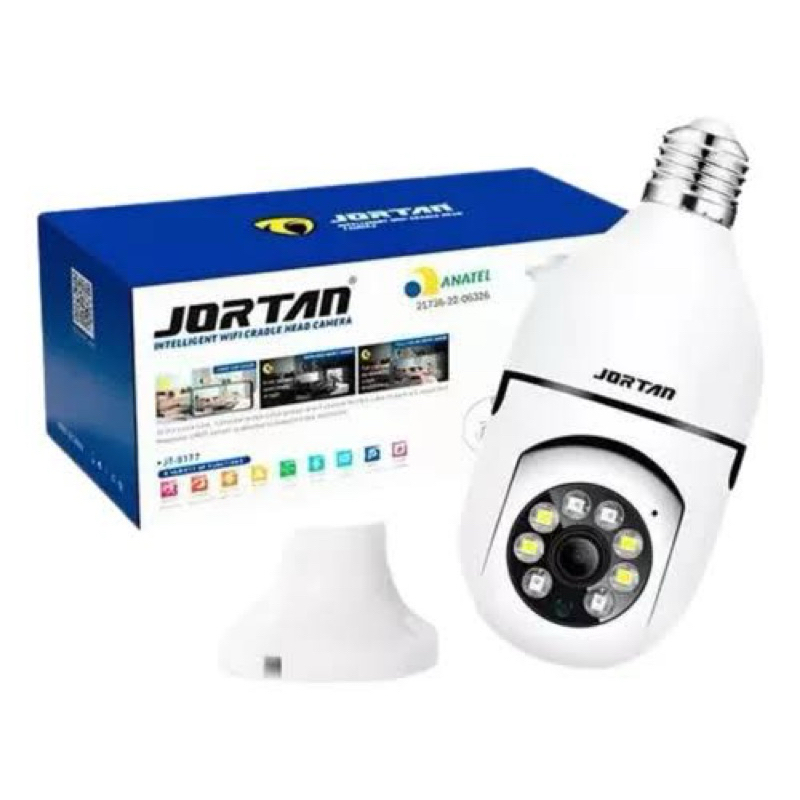 Câmera De Segurança Lâmpada Ip Wi-Fi Inteligente Full HD 1080P 360°, Controle Por Aplicativo, Android E iOS, Yoossee