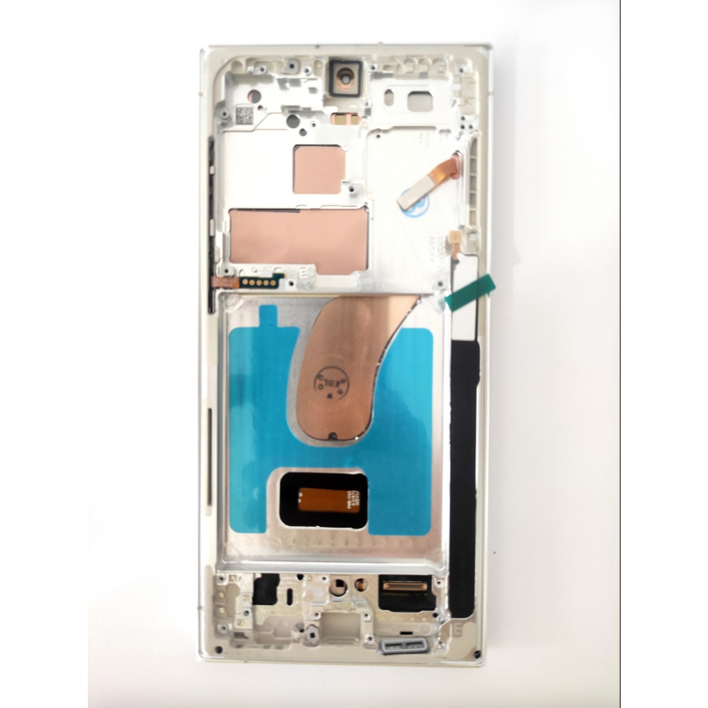 Tela Frontal Display touch Compatível Com Galaxy S23 Ultra S918 oled prata + tam