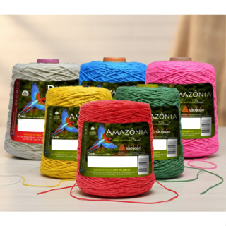 Barbante Amazônia São João Nº4 - 600m/400g | Maciez e Cores Vibrantes em Oferta na Shopee