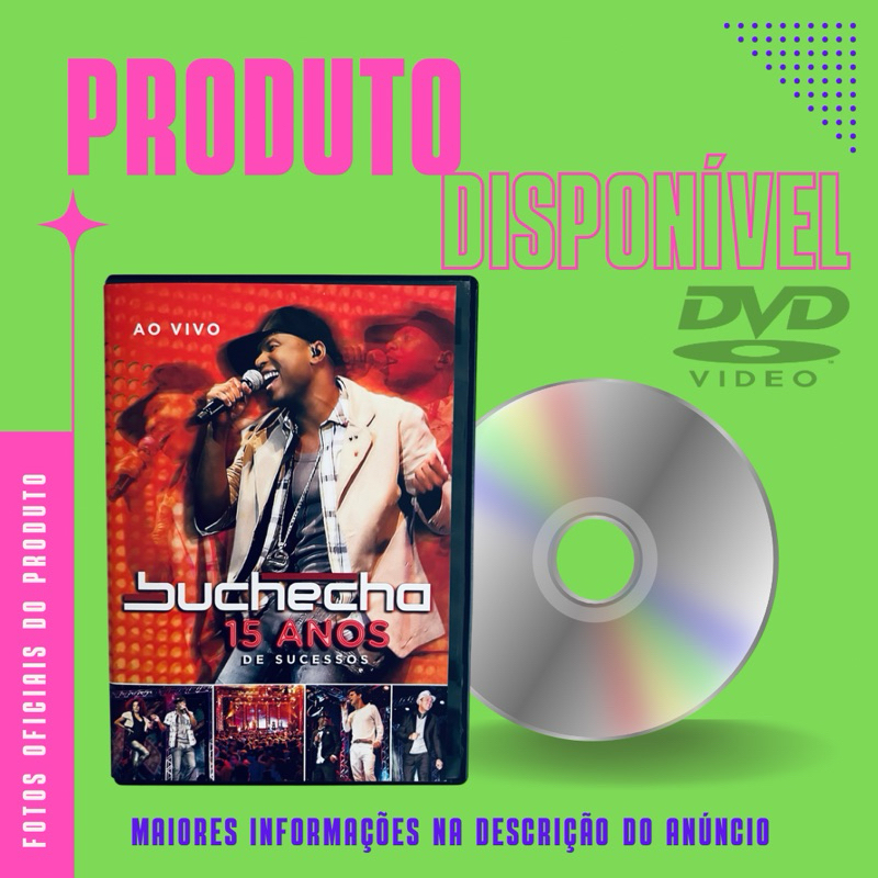 DVD BUCHECHA - 15 ANOS AO VIVO (Part. Jorge Vercilo, Belo)