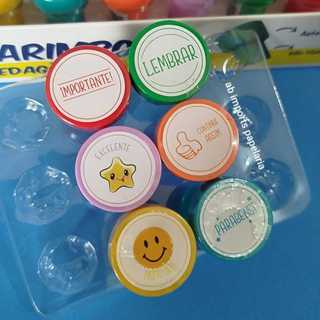 Kit c/6 - Carimbo Pedagógico - Pais e Professores | BRW em Oferta na Shopee