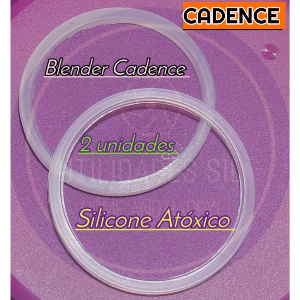 Kit Anel Vedação Silicone Compatível Base Lamina Rotativa Blender Cadence (2 unidades) em Oferta na Shopee